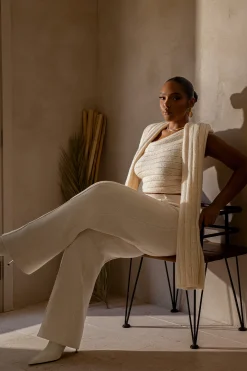 Ivory Soft Life Cable Knit Sweater Top*JLUXLABEL Fashion