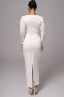 Ivory Soiree Cutout Maxi Dress*JLUXLABEL New