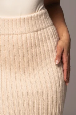 Ivory Take Me Home Ribbed Skirt*JLUXLABEL Sale