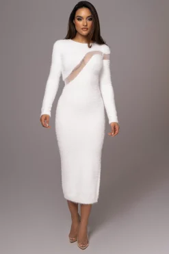 Ivory Toni Knit Maxi Dress*JLUXLABEL Hot