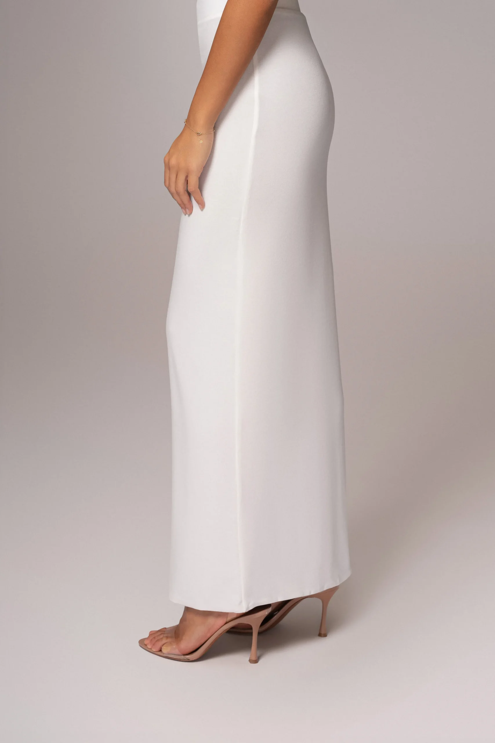 Ivory/Beige Everyday Reversible Skirt*JLUXLABEL Clearance