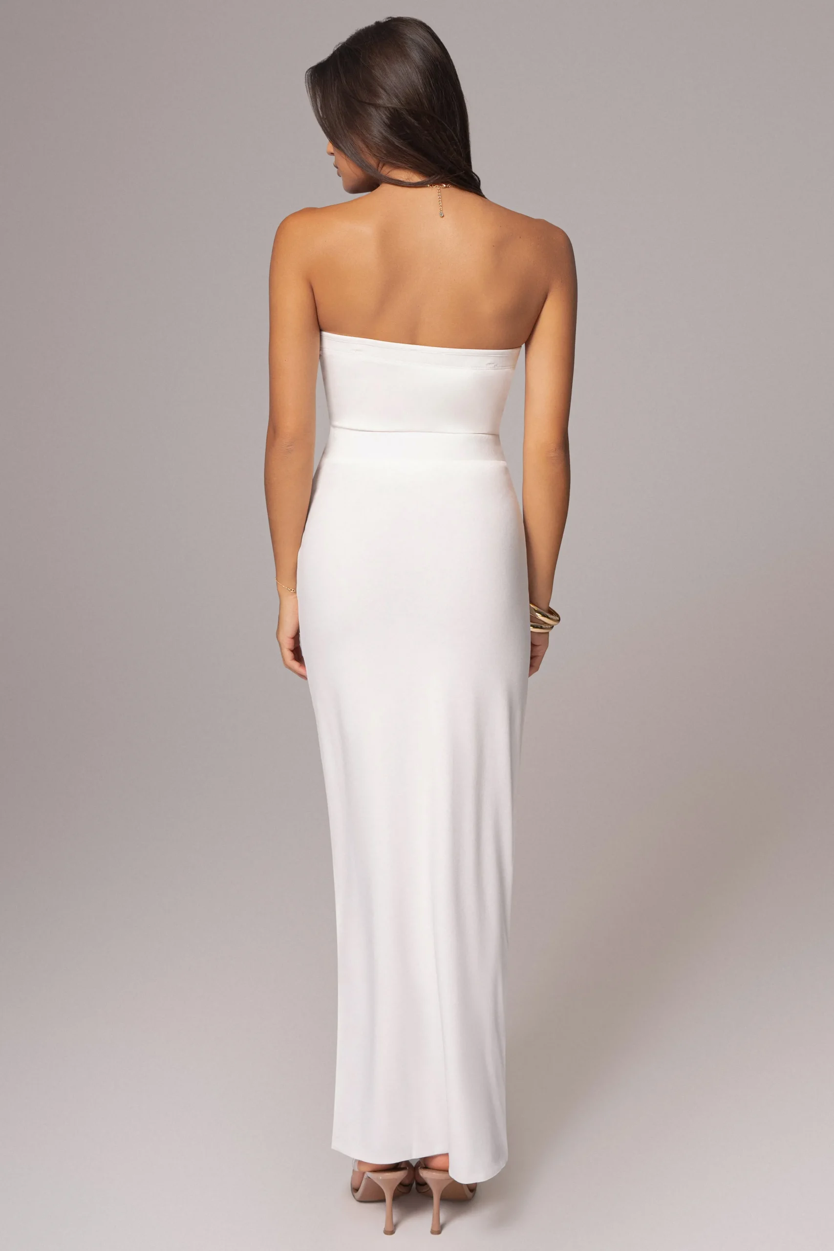 Ivory/Beige Everyday Reversible Skirt*JLUXLABEL Clearance