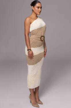 Ivory/Beige Hazel Sweater Knit Top*JLUXLABEL Online