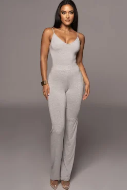 Jluxbasix Grey Not So Yoga Pants*JLUXLABEL Fashion