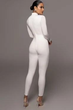 Jluxbasix White Raisa Jumpsuit*JLUXLABEL Hot