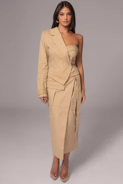 Khaki City Life Cargo Skirt*JLUXLABEL Outlet