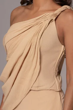 Khaki Diosa Drape Top*JLUXLABEL Fashion