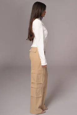 Khaki Double Take Cargo Pants*JLUXLABEL Fashion