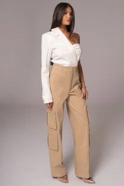 Khaki Double Take Cargo Pants*JLUXLABEL Fashion