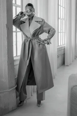 Khaki Shona Oversized Coat*JLUXLABEL Sale