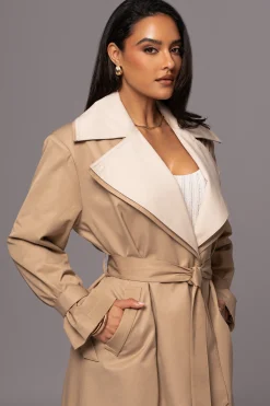 Khaki Shona Oversized Coat*JLUXLABEL Sale