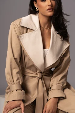 Khaki Shona Oversized Coat*JLUXLABEL Sale