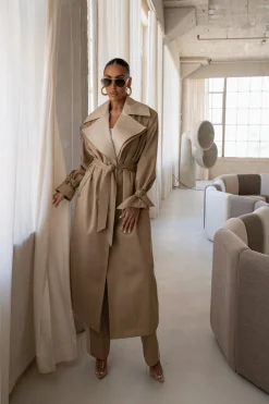 Khaki Shona Oversized Coat*JLUXLABEL Sale