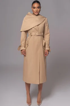 Khaki The Classic Trench Coat*JLUXLABEL Clearance