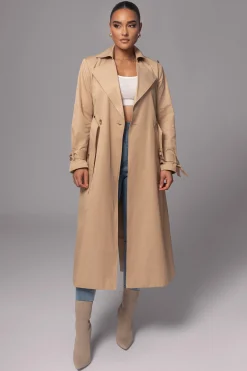 Khaki The Classic Trench Coat*JLUXLABEL Clearance