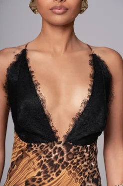 Leopard Print Keily Maxi Dress*JLUXLABEL Discount