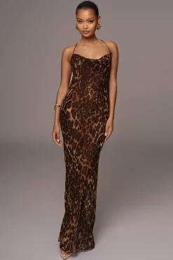 Leopard Print Sierra Maxi Dress*JLUXLABEL Sale
