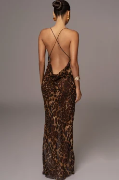 Leopard Print Sierra Maxi Dress*JLUXLABEL Sale