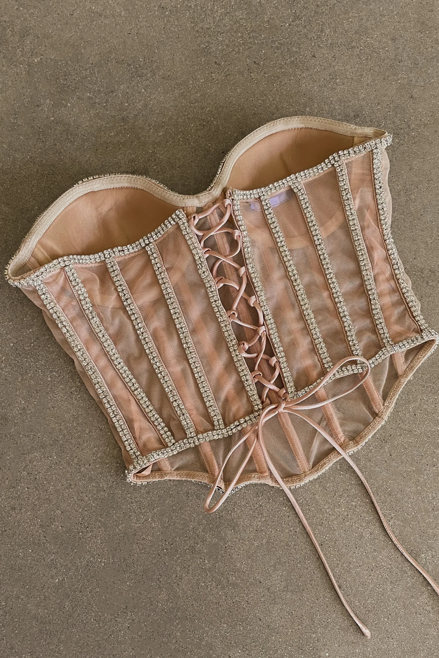 Light Limited Edition Rhinestone Crystal Corset*JLUXLABEL Discount