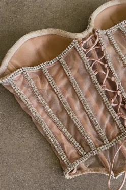 Light Limited Edition Rhinestone Crystal Corset*JLUXLABEL Discount