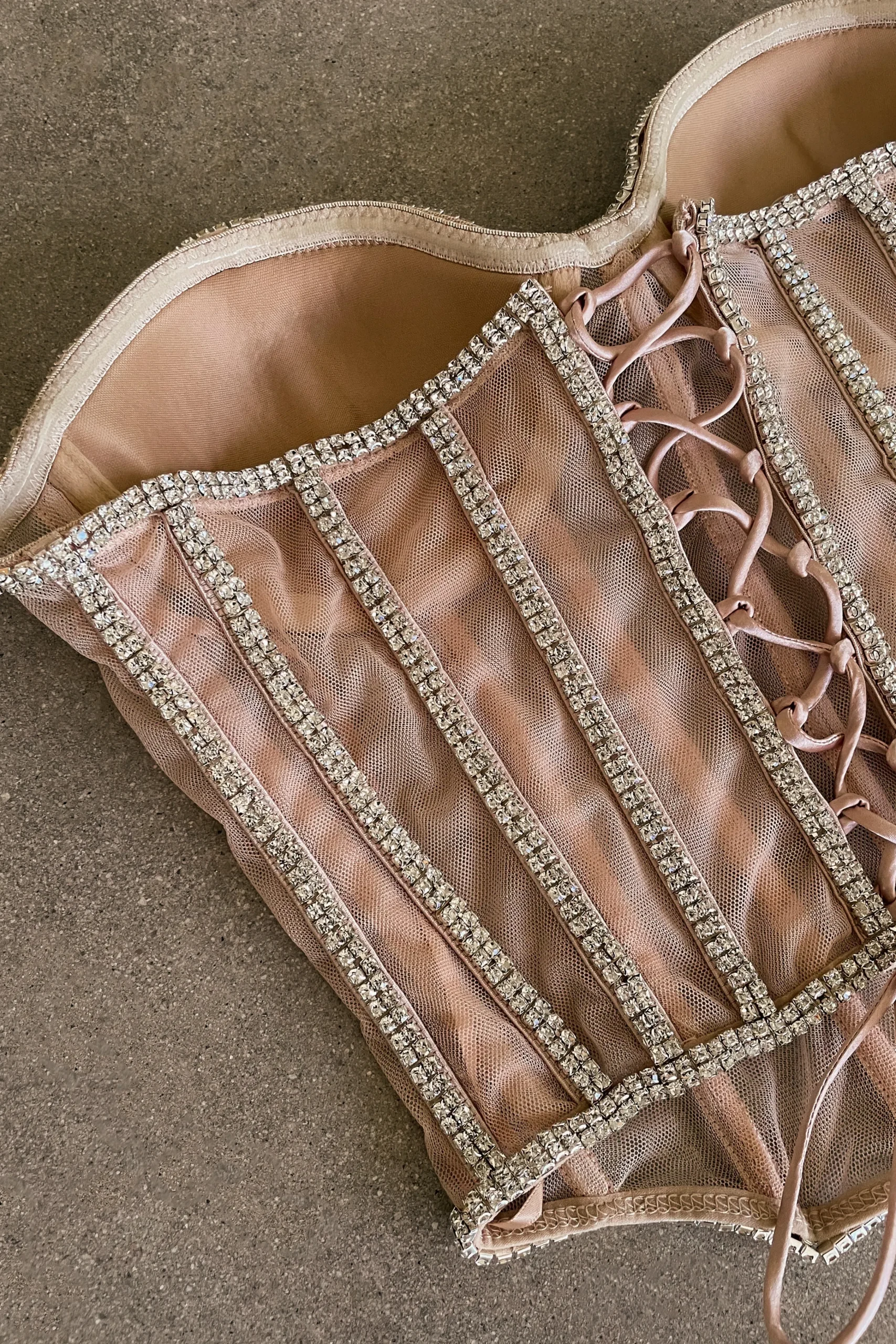 Light Limited Edition Rhinestone Crystal Corset*JLUXLABEL Discount