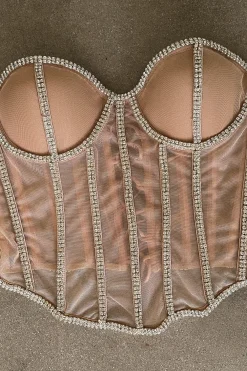 Light Limited Edition Rhinestone Crystal Corset*JLUXLABEL Discount