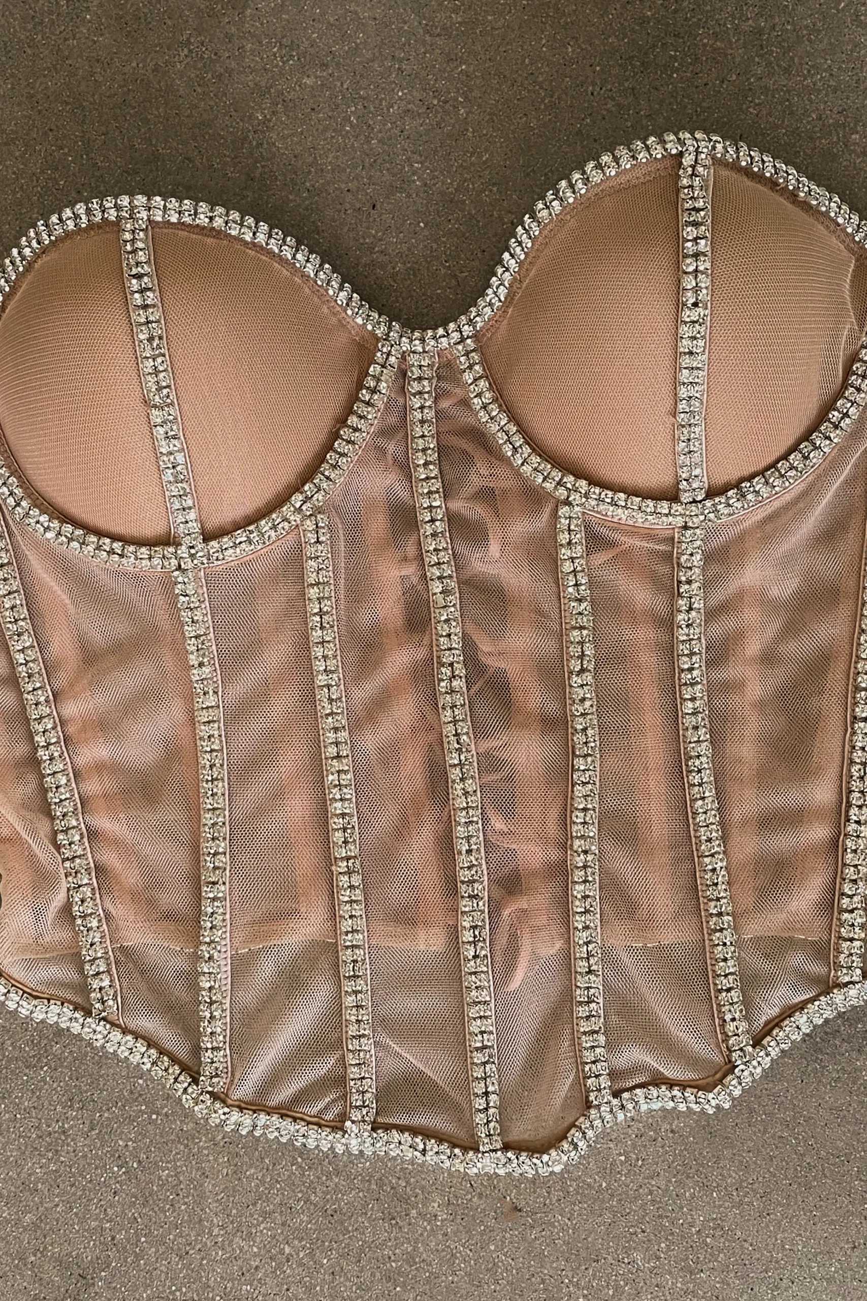 Light Limited Edition Rhinestone Crystal Corset*JLUXLABEL Discount