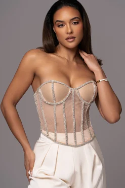 Light Limited Edition Rhinestone Crystal Corset*JLUXLABEL Discount