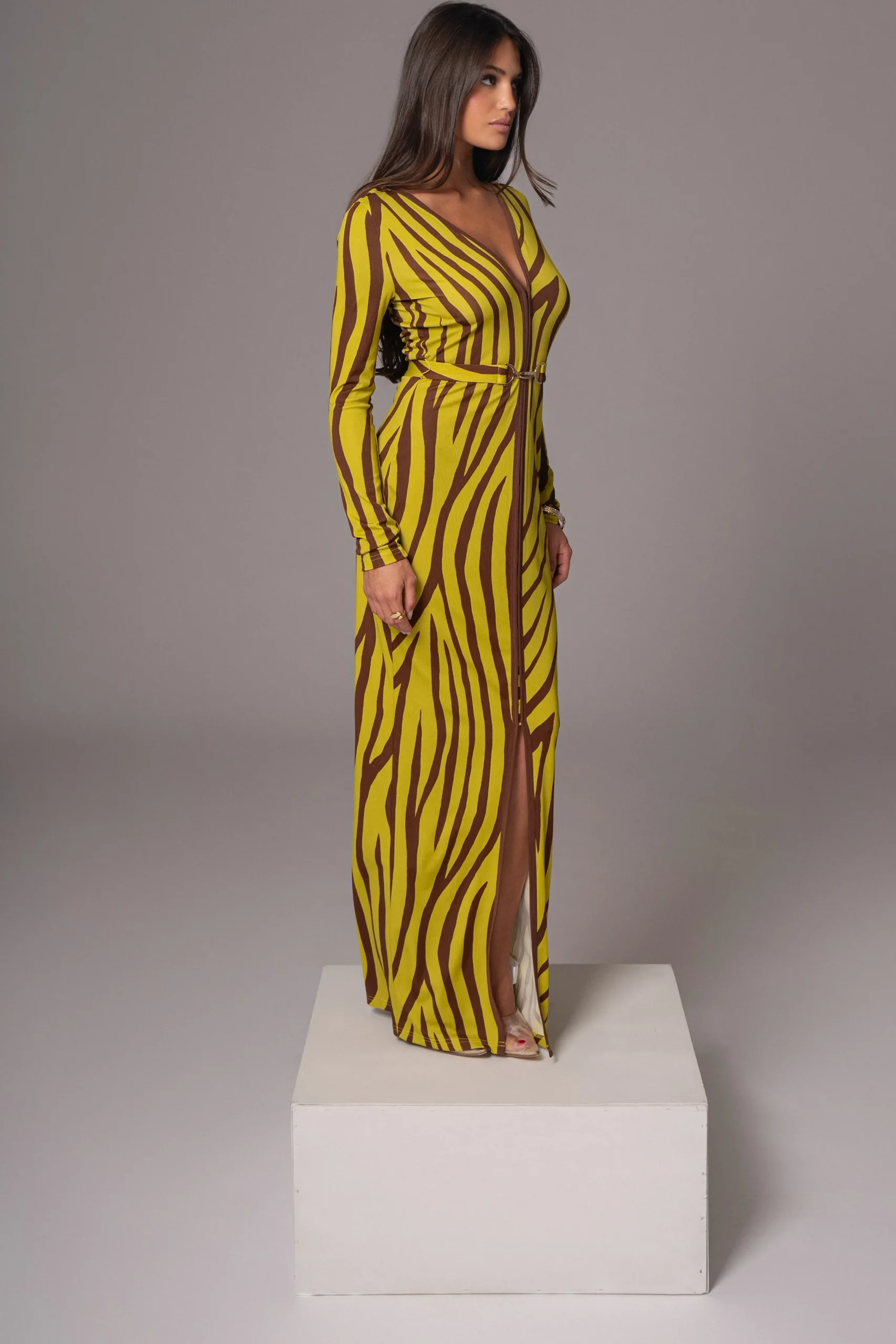 Lime Print Juki Maxi Dress*JLUXLABEL Fashion