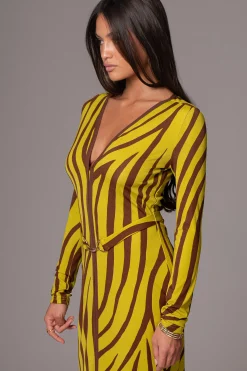 Lime Print Juki Maxi Dress*JLUXLABEL Fashion