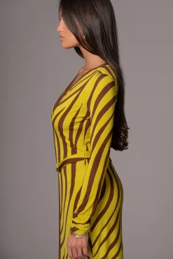 Lime Print Juki Maxi Dress*JLUXLABEL Fashion