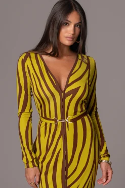 Lime Print Juki Maxi Dress*JLUXLABEL Fashion