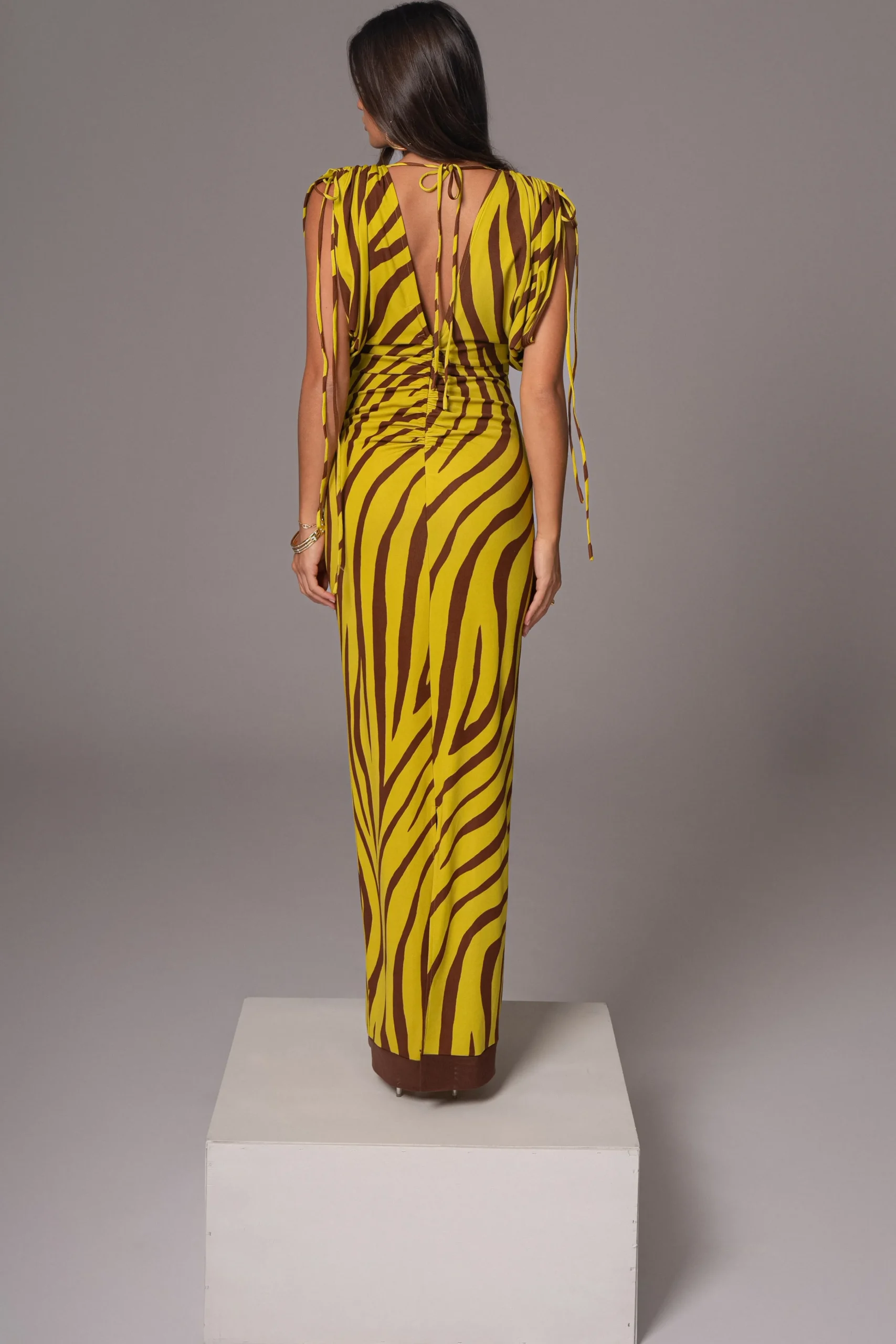 Lime Print Occasion Print Maxi Dress*JLUXLABEL Best