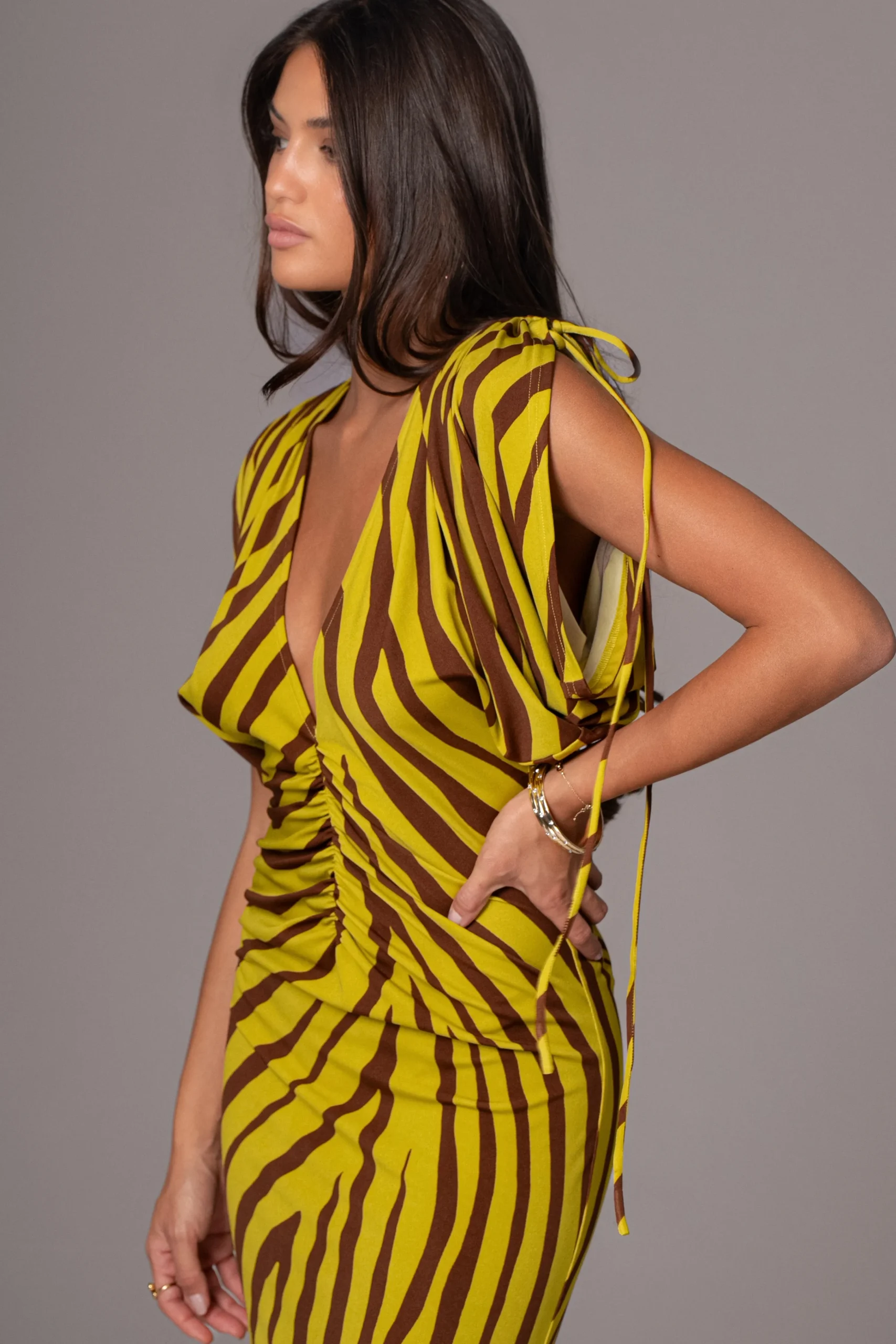 Lime Print Occasion Print Maxi Dress*JLUXLABEL Best