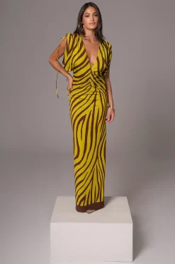 Lime Print Occasion Print Maxi Dress*JLUXLABEL Best