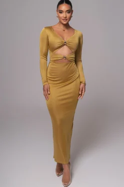 Lime Soiree Cutout Maxi Dress*JLUXLABEL Outlet