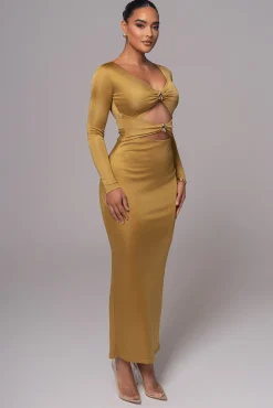 Lime Soiree Cutout Maxi Dress*JLUXLABEL Outlet