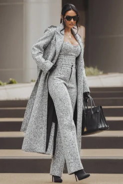 Lt. Grey Stay Sharp Tweed Trouser*JLUXLABEL New