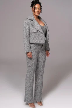 Lt. Grey  Zoe Tweed Jacket*JLUXLABEL Fashion