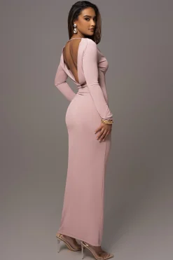 Mauve Kathleen Slit Maxi Dress*JLUXLABEL Sale
