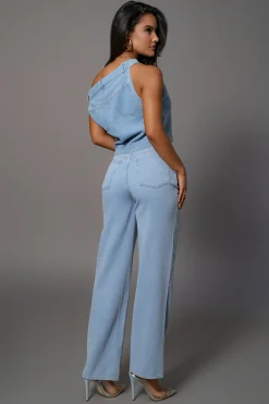 Medium Wash Denim Aline Jeans*JLUXLABEL Clearance