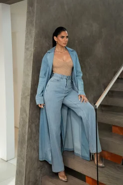 Medium Wash Denim Aline Jeans*JLUXLABEL Clearance