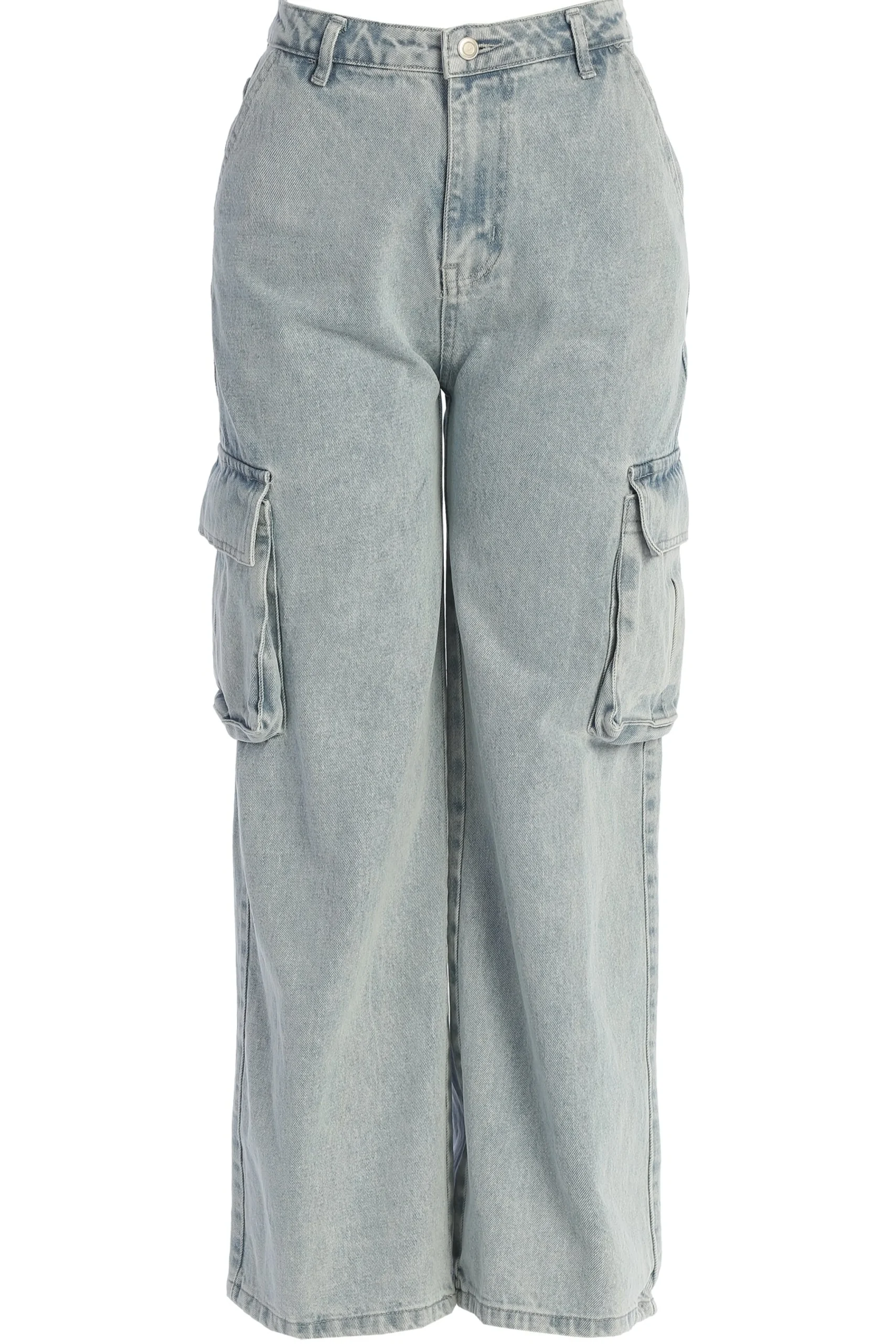 Medium Wash Denim Val Slouch Cargo Jeans*JLUXLABEL Best