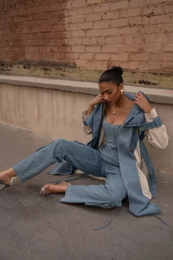 Medium Wash  Fenix Reversible Denim Corset*JLUXLABEL Fashion