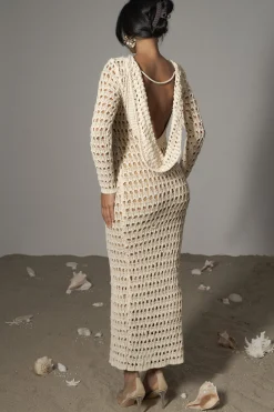 Milk Serene Wonders Crochet Dress*JLUXLABEL Sale