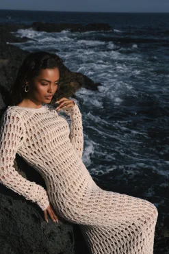 Milk Serene Wonders Crochet Dress*JLUXLABEL Sale