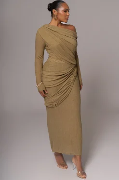 Moss Textured One Shoulder Bodysuit*JLUXLABEL Best