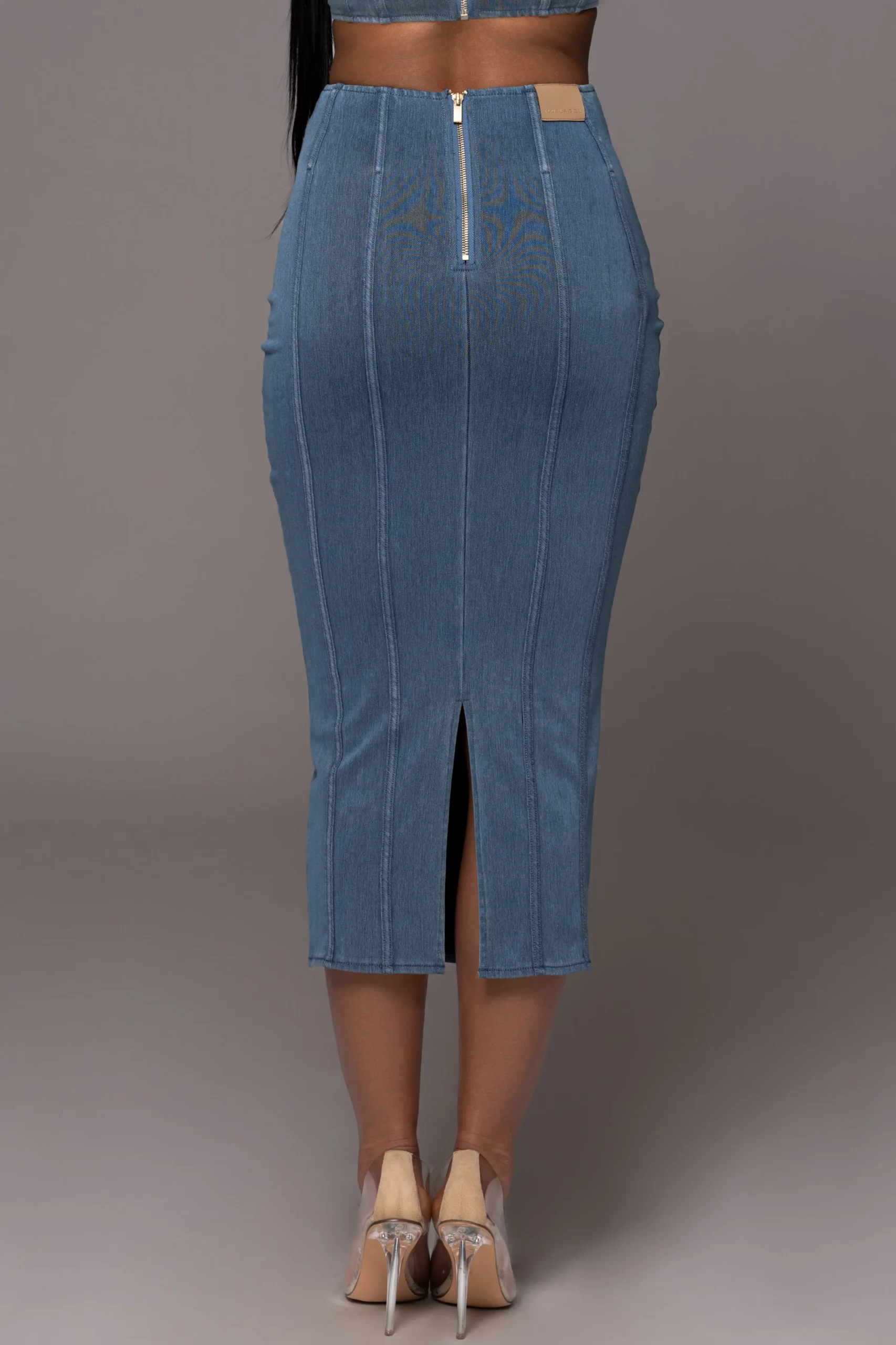 NAT LIV x Denim Eliana Skirt Set*JLUXLABEL Fashion