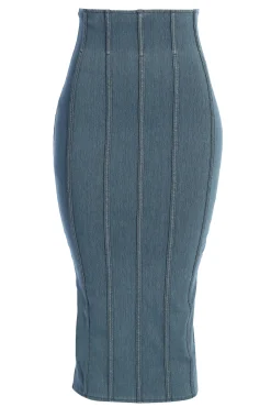 NAT LIV x Denim Eliana Skirt Set*JLUXLABEL Fashion