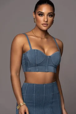 NAT LIV x Denim Eliana Skirt Set*JLUXLABEL Fashion